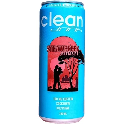 Clean Drink jahodový západ slunce 330 ml