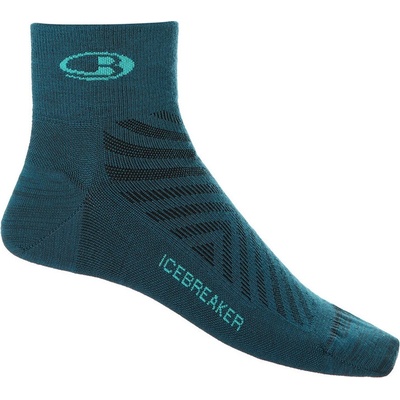 Icebreaker Run+_Ultralight Mini dámske ponožky Green Glory/Fresh