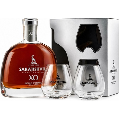 Sarajishvili XO 40% 0,7 l (darčekové balenie 2 poháre)