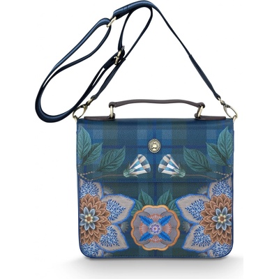 PIP Studio kabelka Cross Body s klopou Frances Flores Felices tmavá 25 x 9 x 21.5cm 51.273.411 modrá