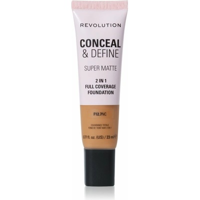 Makeup Revolution Conceal & Define zmatňujúci make-up F12.7NC 23 ml