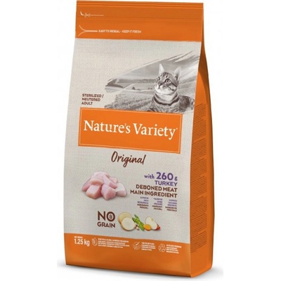 Nature’s Variety Sterilized Cat Original No Grain Turkey 1,25 kg