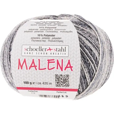 Schoeller+Stahl MALENA - 76% bavlna, 14% polyamid, 10% polyester - Ručně pletací příze Barva: 113. shadow