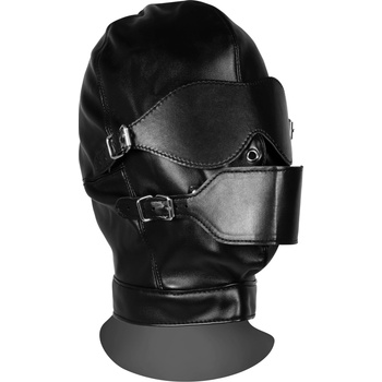 Image 1 of Ouch! Xtreme Blindfolded Mask with Breathable Ball Gag Black