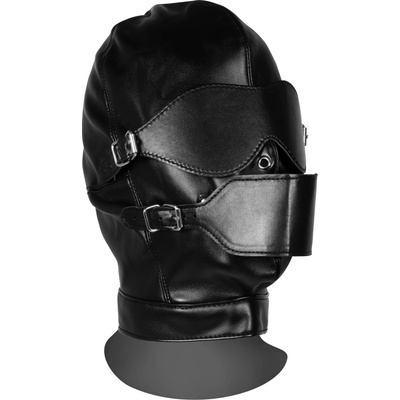 Ouch! Xtreme Blindfolded Mask with Breathable Ball Gag Black