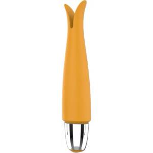 Passion labs Вибратор и клиторен стимулатор с презареждаща се батерия "clappi yellow" 13 см