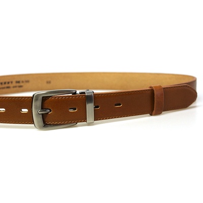 Penny Belts pánský kožený opasek 30-020-2-42 světle hnědý