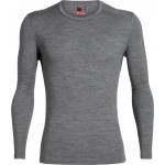 Icebreaker Мъжко мериносово термобельо Icebreaker 260 Tech L/S Crewe Merino base layer - Gritstone Heather (015-0865-0913)