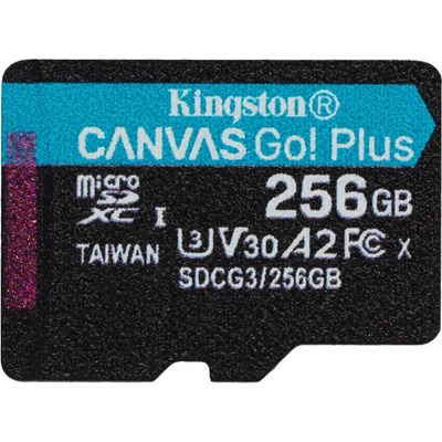 Kingston microSDXC Canvas Go Plus 256GB UHS-I/U3/V30/A2 SDCG3/256GBSP