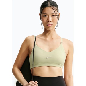 Nike Спортен сутиен Nike Indy Padded Gloss olive aura