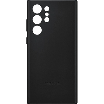 Samsung Оригинален гръб Samsung Leather Cover за Galaxy S22 Ultra - Черен EF-VS908LBE