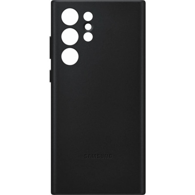 Samsung Оригинален гръб Samsung Leather Cover за Galaxy S22 Ultra - Черен EF-VS908LBE
