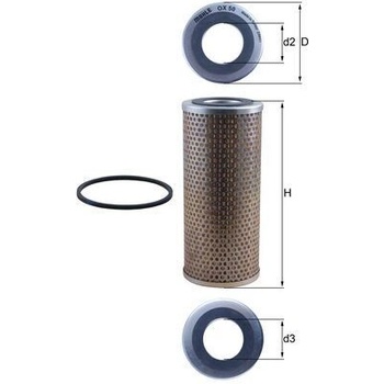 Olejový filter MAHLE ORIGINAL OX 50D (OX50D)