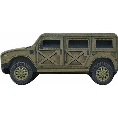 Impar Plyšový Hummer, vojenský (PLYSOVE-VLACKY-HUMMER-VOJENSKY)