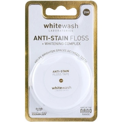 Whitewash Nano Anti-Stain dentálna niť s bieliacim účinkom 25 m