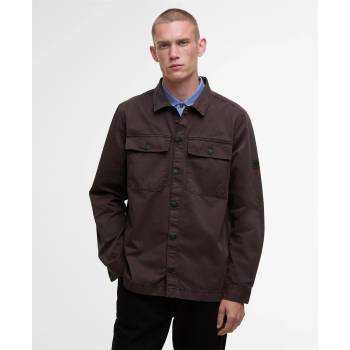Barbour International Риза с дълъг ръкав Barbour International Men's Arlo Cotton Long Sleeve Overshirt - Java Red RE92