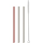 KikkaBoo Сет сламки KikkaBoo Platinum Silicone - Blush, 3 броя (31302050004) - ozone