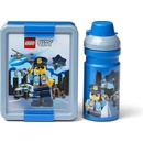 LEGO® svačinový set City modrý box + láhev