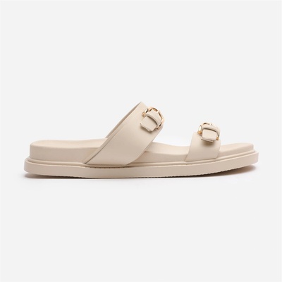 Сандали Wheres That From Women's Where's Sliders Flat Sandals - NudePU