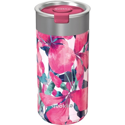 Quokka termohrnek se sítkem Boost 400 ml pink bloom