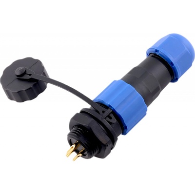 SP13 panelový, IP68 voděodolný kabelový spojovací konektor 2-pin