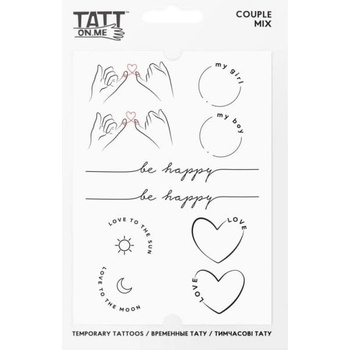 TATTonMe Водоустойчиви временни татуировки Couple mix (TMCouple)