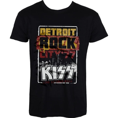HYBRIS мъжка тениска kiss - Детройт Рок Сити - hybris - er-1-kiss005-h68-6-bk