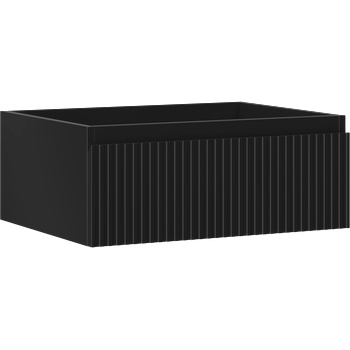 Mexen Rivel шкаф за баня за мивка 60 см, 1 чекмедже, оребрено, черно матово - 91A20-06023-1-BF71 (91A20-06023-1-BF71)