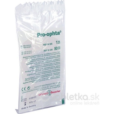 PRO-OPHTA D OČNÉ KRYTIE nepriehľadné, nesterilné 1x1 ks