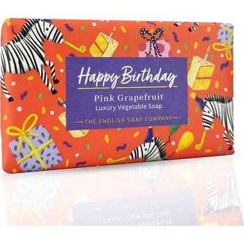 The English Soap Company Луксозен сапун " Честит рожен ден" Розов Грейпфрут Happy Birthday Soap Pink Graipefruit 190g