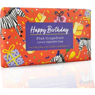 The English Soap Company Луксозен сапун " Честит рожен ден" Розов Грейпфрут Happy Birthday Soap Pink Graipefruit 190g