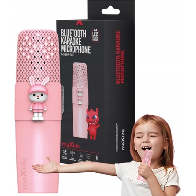 Mikrofón s reproduktorom Maxlife MXBM 500 Animal ružový