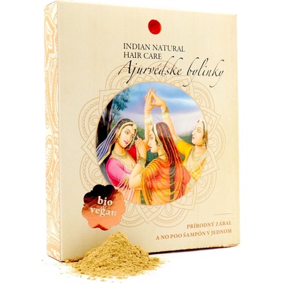 Indian Natural Hair Care Ajurvédske bylinky no poo šampón a zábal 200 g
