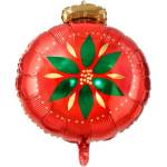 Party Deco Фолиев Балон "Коледна Топка", 45x45 см (FB115)