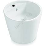 Bathco 4057 - Мивка за плот FLORENCIA Ø 42 см порцелан/бяла (BO0034)