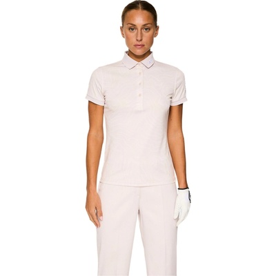 Dámske tričko J.Lindeberg Tour Tech Print Polo Topo Grey Lilac