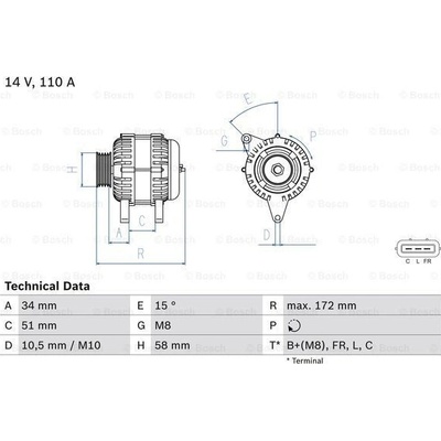 Alternátor BOSCH 0 986 083 520