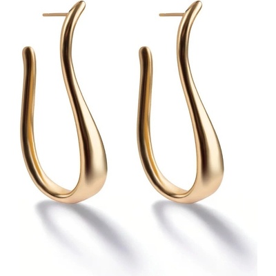 Marc Malone Módne pozlátené náušnice Zenya MCE250341G