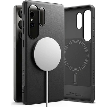 Ringke Onyx Magnetic MagSafe Case - силиконов (TPU) калъф с MagSafe за Samsung Galaxy S25 Ultra (черен)