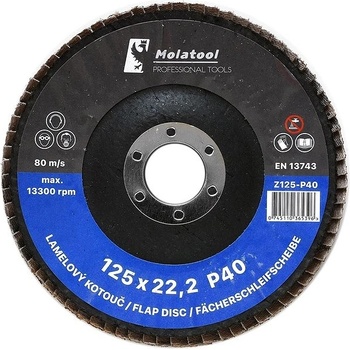 Molatool Lamelový brusný kotouč 125 mm P40 Z125-P40