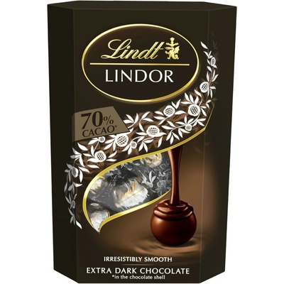 Lindt Lindor Gule pralinky Dark 70 % 337 g
