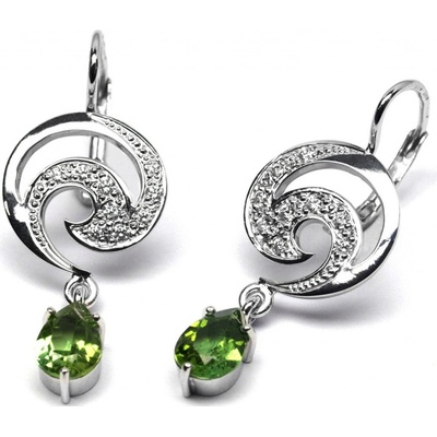 Klenoty Budín diamantové zlaté s turmalíny a diamanty J-28496-17