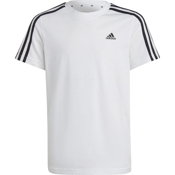 adidas Юношеска тениска Adidas 3 Stripe Essentials T-Shirt Junior - White/Black