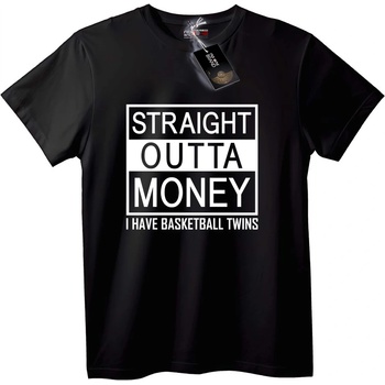 NOONEBRAND Тениска Право от парите - Баскетболни близнаци - S, White