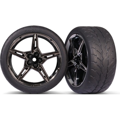 Traxxas kolo 1.9" černě chromovaný disk pneu Response 2 zadní