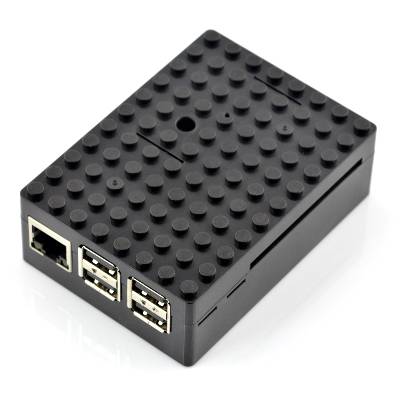 Pi-Blox - pouzdro Raspberry Pi Model 3B + / 3B / 2B - černé