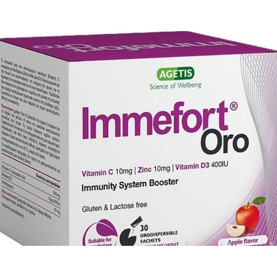 Immefort Oro príchuť jablko 30 vrecúšok