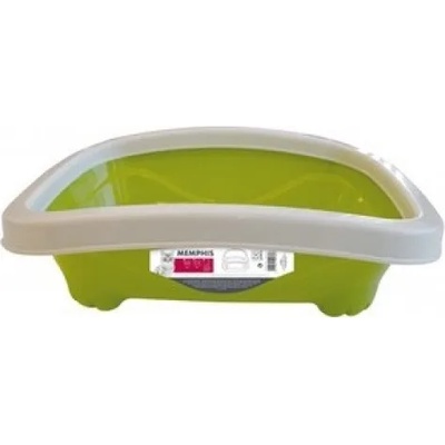 Mpets Memphis Cat Litter Tray with Rim - открита котешка тоалетна с борд 40, 5 x 33, 2 x 12 см - 20100299