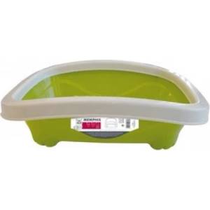 Mpets Memphis Cat Litter Tray with Rim - открита котешка тоалетна с борд 40, 5 x 33, 2 x 12 см - 20100299