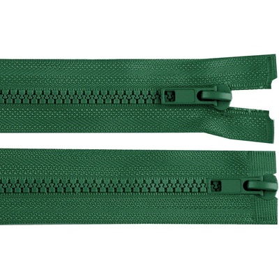 Zip kostěný No 5 dělitelný 2 jezdce / dvoucestný 95 cm bundový Varianta: 273 zelená smrková, Balení: 1 ks
